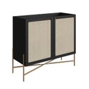 Ver imagem 5 de Balcão Bar 2 Portas 93 Cm Palhinha Pé Metal Oslo