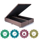 Ver imagem 5 de Cama Baú Queen 158cm X198cm em Suede Madeira em Eucalipto