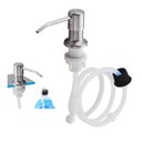 Ver imagem 1 de Dispenser Sabao Detergente Liquido Pia Cuba Cozinha Banheiro Mangueira Embutir Bico Dosador Suporte 