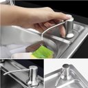Ver imagem 3 de Dispenser Sabao Detergente Liquido Pia Cuba Cozinha Banheiro Mangueira Embutir Bico Dosador Suporte