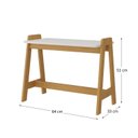 Ver imagem 3 de Mesa Escrivaninha Infantil Sofia e 64cm Branca