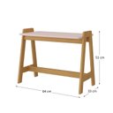Ver imagem 3 de Mesa Escrivaninha Infantil Sofia e 64cm Rosa