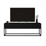 rack para sala estilo indutrial com 2 gavetas Preto - 1