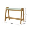 Mesa Escrivaninha Infantil  sofia  madeira maçiça e MDF  - 3