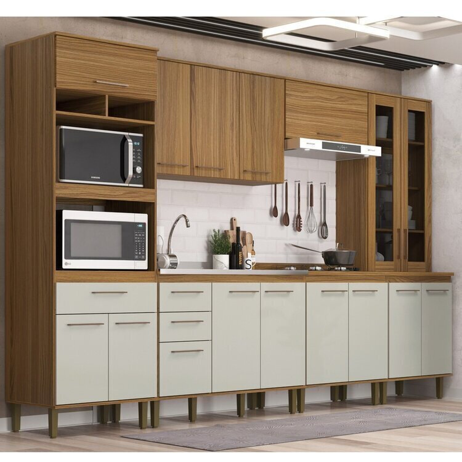 Cozinha Compacta 6 Peças Concept Prime | MadeiraMadeira