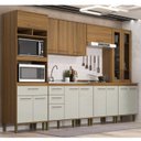 Ver imagem 1 de Cozinha Compacta 6 Peças Concept Prime Bege/Ipê/Cristalo