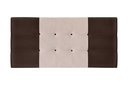 Ver imagem 1 de Painel Estofado Nina 164 Cm Cama Box Quarto Casal Queen Size Suede Marrom/bege Jbe Móveis