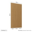 Ver imagem 4 de Painel para TV até 48 Polegadas 120cmx250cm Liso Aruá CabeCasa MadeiraOriginals Marrom Jatobá