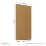 Painel para Tv até 48 Polegadas 250cmx120cm Liso Aruá CabeCasa MadeiraOriginals - 4