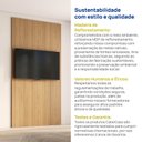 Ver imagem 7 de Painel para TV até 48 Polegadas 120cmx250cm Liso Aruá CabeCasa MadeiraOriginals Marrom Jatobá