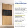 Painel para Tv até 48 Polegadas 250cmx120cm Liso Aruá CabeCasa MadeiraOriginals - 7