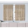 Cortina Cozinha Renda Toscana Bando 2,00x1,50 Alt:capuccino - 2