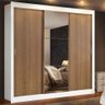 Guarda Roupa Casal Madesa Mônaco 3 Portas de Correr com Espelho - 2