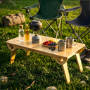 Ver imagem 5 de Mesa Articulada Multiuso Notebook Suporte Dobrável Infantil Café Cama Sofá Camping Madeira 70 cm