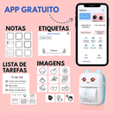 Ver imagem 4 de Mini Impressora Térmica Portátil Bluetooth Azul