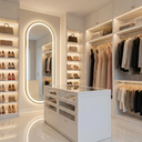 Ver mais imagens de Espelho Jateado com Led Quente/frio Grande Corpo Inteiro com Moldura Oval 170x70cm Luxo Bronze