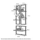 Ver imagem 2 de Conjunto 5 Prateleiras Industrial Preto - Pleno