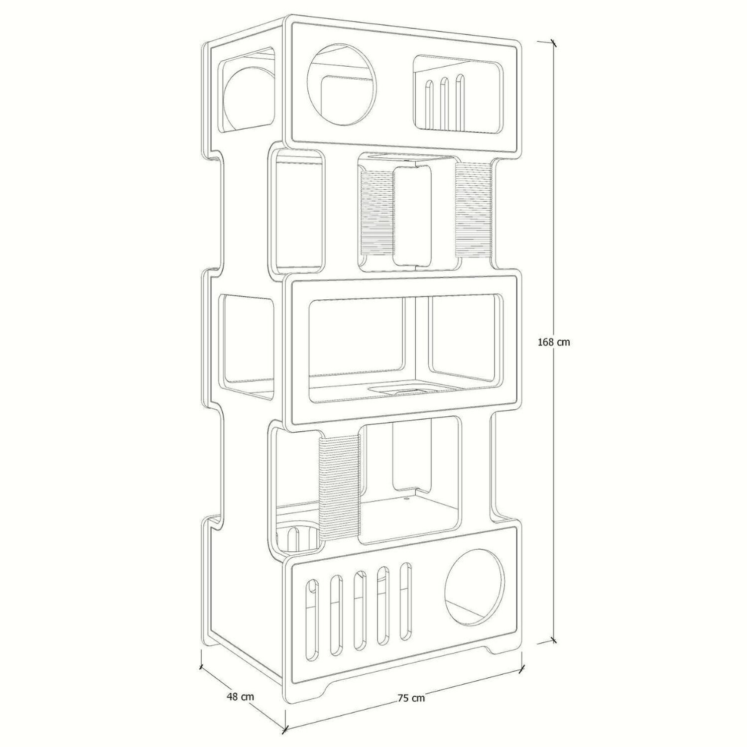 Torre para Gatos Tom Evo - Linha para Gatos de até 10kg - 3