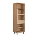 Ver imagem 2 de Torre Quente Bless 4 Portas 1 Gaveta 100% Mdf 810015102 Jequitiba/off White Fosco - Linea Brasil