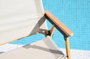 Ver imagem 2 de Cadeira de Praia Retrô Colorida Leve com Alça - Marrom Claro