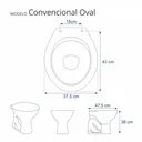 Ver imagem 2 de Assento Sanitario Poliester Antibacteriano Convencional Oval Branco Para Vaso Deca