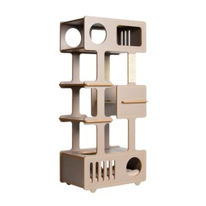 Torre para Gatos Tom - 1 Prateleira de Sisal 70cm de comprimento, 43cm de largura e 153cm de altura