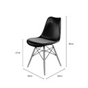 Ver imagem 3 de Conjunto Sala de Jantar Mesa Dsw 90cm Redonda com 4 Cadeiras Saarinen Dsw