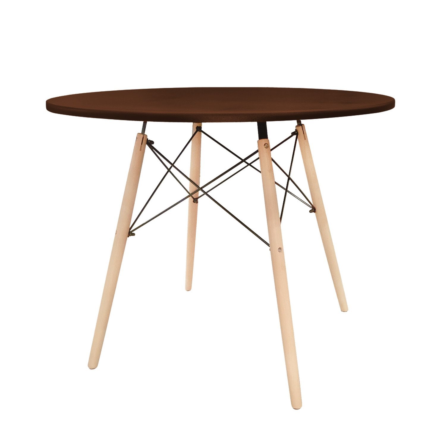 Conjunto Sala de Jantar Mesa Dsw 90cm Redonda com 4 Cadeiras Eames Dsw - 2