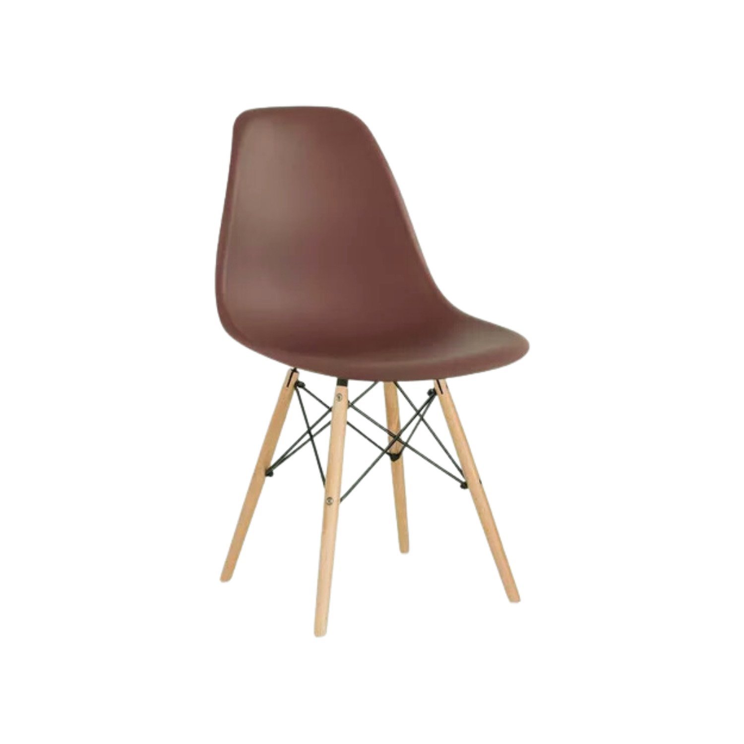 Conjunto Sala de Jantar Mesa Dsw 90cm Redonda com 4 Cadeiras Eames Dsw - 5