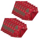 Ver imagem 1 de Jogo Americano Luxo Arvore de Natal Dupla face 12un