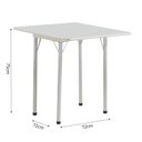 Ver imagem 5 de Conjunto para Sala de Jantar Nádia 72x72 cm Branco