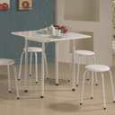 Ver imagem 1 de Conjunto para Sala de Jantar Nádia 72x72 cm Branco