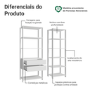 Ver imagem 5 de Guarda-Roupa Closet Modulado 2 Gavetas 9 Prateleiras 129 cm Valencia Madesa