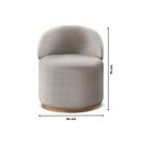 Ver imagem 4 de Poltrona Curva Moderna Brenda Design Arredondado Cinza