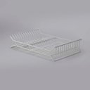 Ver imagem 1 de Escorredor de Louça para Bancada de 1 Nível Grande 14 Pratos : Inventia Aer : Cor: Branco