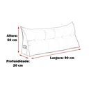 Ver imagem 6 de Almofada de Apoio para Cabeceira 90cm Solteiro Preto
