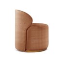 Ver imagem 6 de Poltrona Curva Moderna Brenda Design Arredondado Laranja