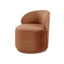 Ver imagem 3 de Poltrona Curva Moderna Brenda Design Arredondado Laranja