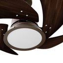 Ver imagem 2 de Ventilador de Teto Venti-Delta 130W 84cm 4 Pás Marrom Tornado 110V