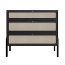 Ver imagem 3 de Cômoda 3 Gavetas Palhinha Pé Madeira Oslo