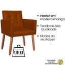 Ver imagem 4 de Poltrona Costurada Courino para Sala de Espera Cadeira Estofada - Moblan Decor:Terracota