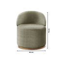 Ver imagem 4 de Poltrona Curva Moderna Brenda Design Arredondado Verde