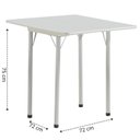 Ver imagem 2 de Mesa para Sala de Jantar Nádia Fórmica Branco