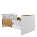 Ver imagem 4 de Berço Mini Cama com Suporte Mosquiteiro Confort Espresso Móveis Branco/Nature