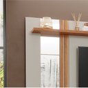 Ver imagem 5 de Painel Ripado para TV até 60 Polegadas 100% MDF 180CMX153CM Espelho Roma Espresso Móveis Branco