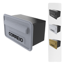 Ver imagem 1 de Caixa de Correios Cartas Parede Grade PVC Embutir Resistente:Prata