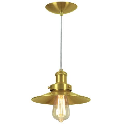 Pendente Industrial 22 Cm Retro Nordic Dourado Gold