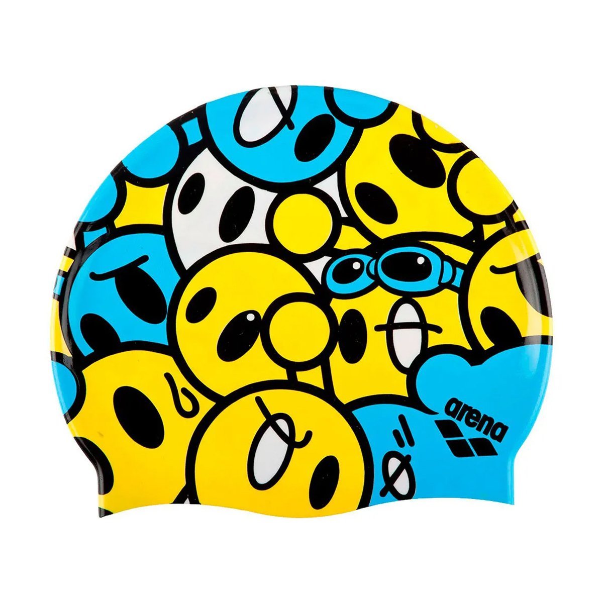 Touca Para Natação Infantil Arena Kun Cap Samurai Amarelo Amarelo - 1