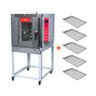 Forno Turbo Á Gás Profissional Padarias 5 Níveis 40x60 Ftg 100 Bivolt Gpaniz + 5 Assadeiras Alum - 1