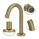 Ver imagem 2 de Torneira Banheiro/lavatório Pratica Clean Dourada Gold Metal